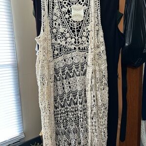 Altar'd State Cream Crochet Top